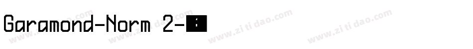 Garamond-Norm 2字体转换
